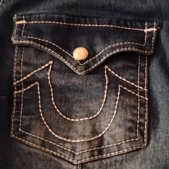 NWT True Religion denim top - Picture 5 of 8